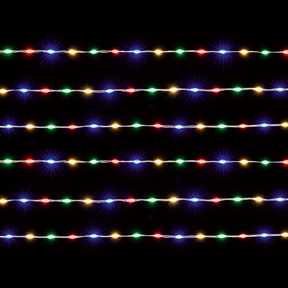 MicroBrights 600 LED Compact Multicolour Christmas Lights 5052998057936